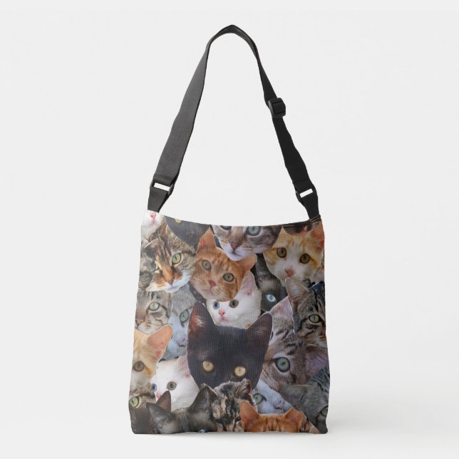 Bolsa Ajustável Colagem do gatinho (Frente)