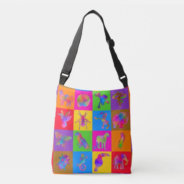 Bolsa Ajustável Colcha Maluca com Blocos de 23cm Tema Selva (Frente)
