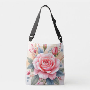 Bolsa Ajustável Coleção Bonita de Rosas Cor-de-Rosa de Luxo Modern