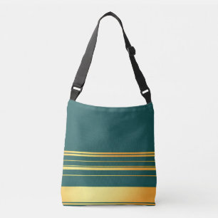Bolsa Ajustável Coleção de Textura Dourada de Luxo Verde Moderno