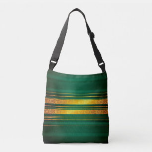 Bolsa Ajustável Coleção de Textura Dourada de Luxo Verde Popular
