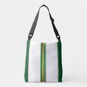 Bolsa Ajustável Coleção de Textura Dourada Verde de Linen Trendy, 