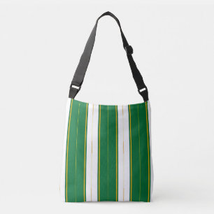 Bolsa Ajustável Coleção de Textura Dourada Verde Moderna Linen Lin