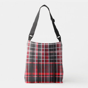 Bolsa Ajustável Coleção Popular da Xadrez Vermelha abstrato