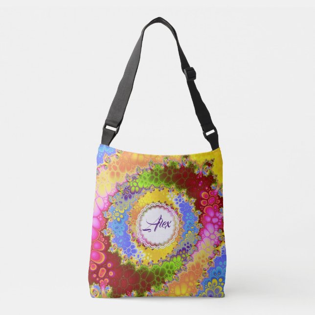 Bolsa Ajustável Colorama Spiral Adicione Seu Texto (Frente)