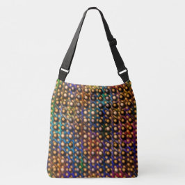 Bolsa Ajustável Colorida, bolinhas marrons diferentes no verso