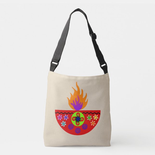 Bolsa Ajustável Colorida Diwali Lamp Diya (Frente)