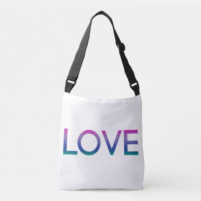Bolsa Ajustável Colorir Love Rainbow (Frente)