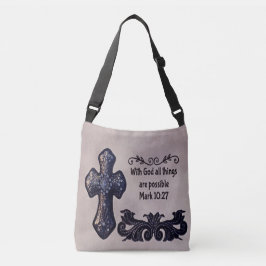 Bolsa Ajustável Com deus todas as coisas são possíveis