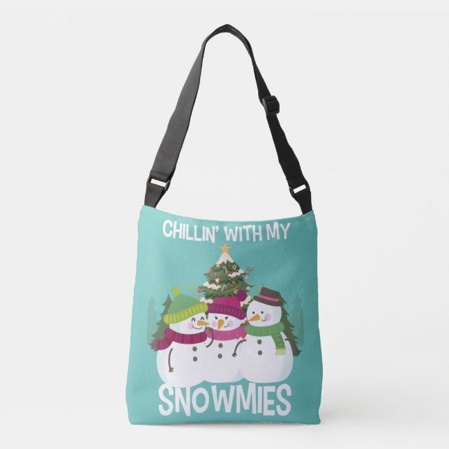 Bolsa Ajustável Com Meu Snowmies Xmas Snowman (Frente)