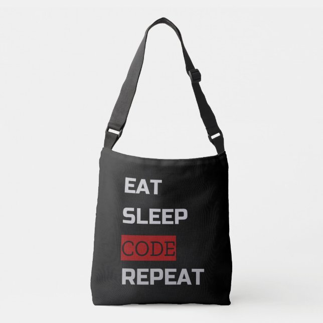 Bolsa Ajustável Coma Dormir CODIFICAR Repetir (Frente)