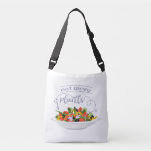 Bolsa Ajustável Coma mais plantas com cartazes de motivação de sal