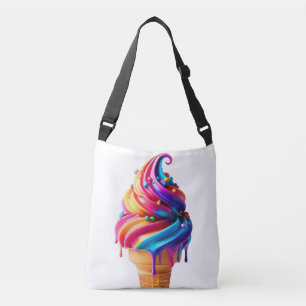 Bolsa Ajustável Comida clássica de cone de sorvete vibrante do Sli