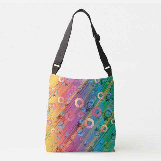 Bolsa Ajustável Composição Abstrata (Frente)