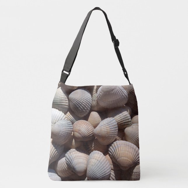 Bolsa Ajustável Conchas do Mar, Praia Exótica Romântica Tropical d (Verso)