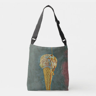 Bolsa Ajustável cone de sorvete de chocolate derretido