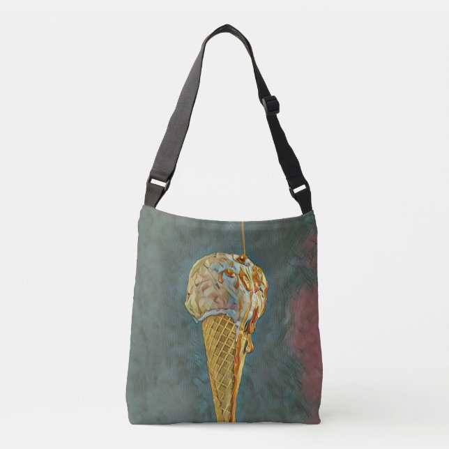 Bolsa Ajustável cone de sorvete de chocolate derretido (Frente)