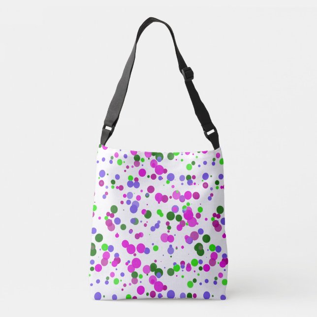 Bolsa Ajustável Confete de Bolinhas Rosa (Verso)