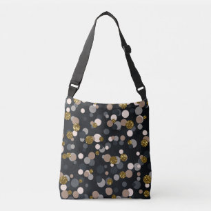 Bolsa Ajustável Confetti Peach, Maple, Cinza e Brilho Dourado