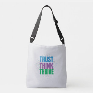 Bolsa Ajustável Confie Pense Prospere – Design de Citação Motivaci