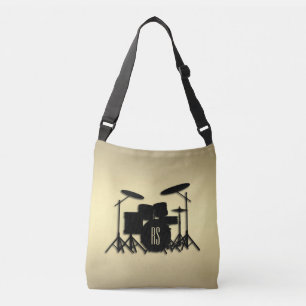 Bolsa Ajustável Conjunto do tambor monograma Dourado
