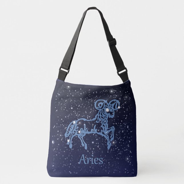 Bolsa Ajustável Constelação do Aries e sinal do zodíaco com (Frente)