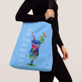 Bolsa Ajustável Copo para Adulto (azul), Praia Fofa