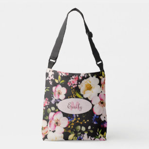 Bolsa Ajustável Cor d'água - rosada amarela roxas a preto, Monogra