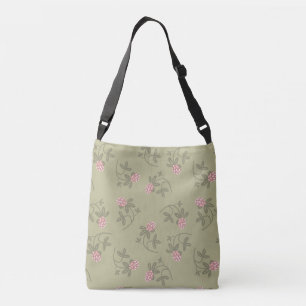 Bolsa Ajustável Cor vermelha do trevo, verde-rosa