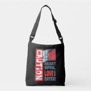 Bolsa Ajustável Coração aberta, amor pode entrar (Dia de os namora