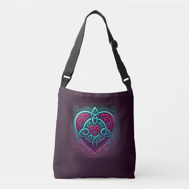 Bolsa Ajustável Coração Celta (Frente)