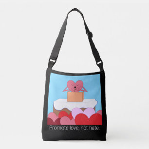 Bolsa Ajustável Coração dando um discurso sobre o amor: