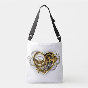 Bolsa Ajustável Coração Steampunk com Manômetro