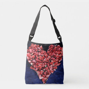 Bolsa Ajustável Coração Vermelho-Petal Rosa do Amor Romântico