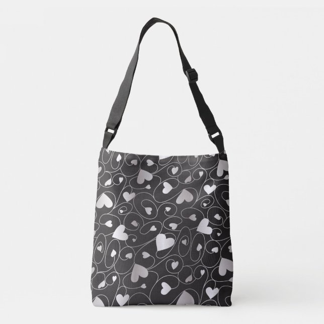 Bolsa Ajustável Corações de prata (Verso)