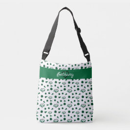 Bolsa Ajustável Corações Verdes, Pom Poms, Padrão Megafone