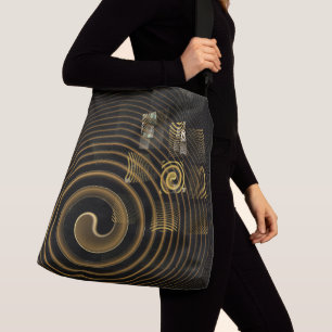 Bolsa Ajustável Corpo Cruzado de Abstrato de Hipnose
