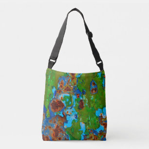 Bolsa Ajustável Corpo Cruzado de Pintura Vintage com Pintagem de M