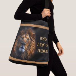 Bolsa Ajustável Corpo Cruzado Saco Jesus Cristo Leão De Judah