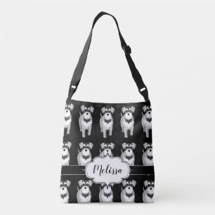 Bolsa Ajustável Costume dos Schnauzers diminutos retro