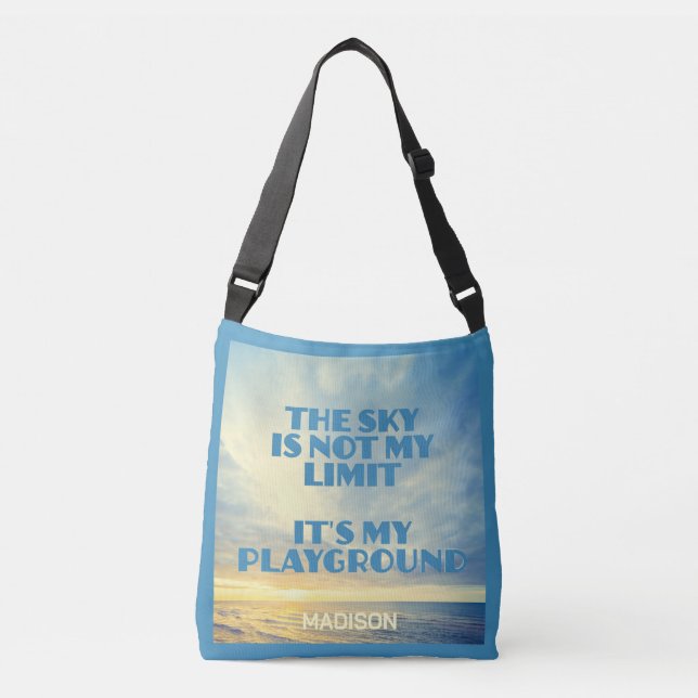 Bolsa Ajustável Cotação Céu de Nome Personalizado (Frente)