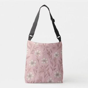 Bolsa Ajustável Cottage Floral Rosa Suave
