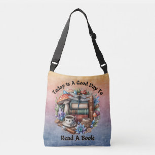 Bolsa Ajustável Cottagecore, Woodlands, Dragonfly, Livros,