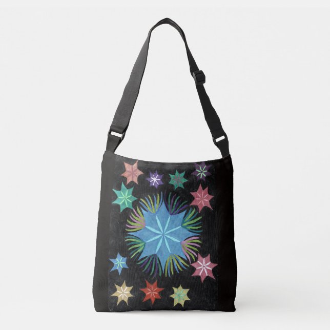 Bolsa Ajustável CozmicninjaStar num saco de corpo cruzado (Frente)
