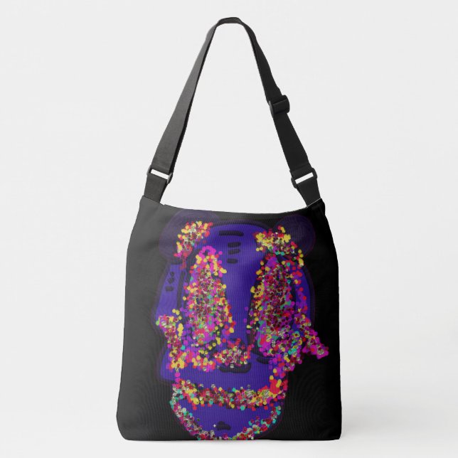 Bolsa Ajustável Crânio de Flores (Frente)