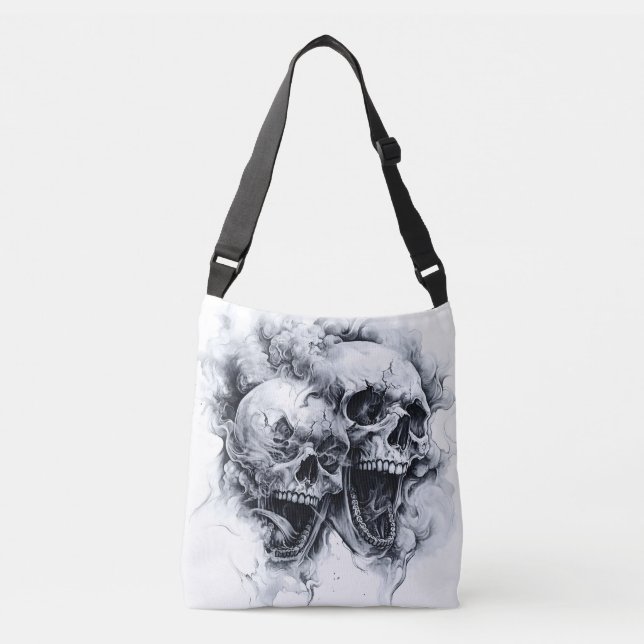 Bolsa Ajustável Crânio Fantasma da meia-noite (Frente)