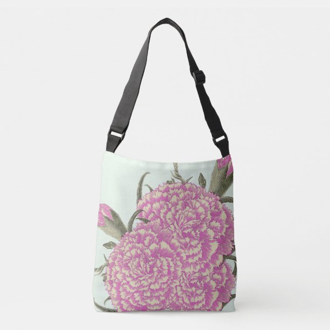 Bolsa Ajustável Cravos Rosa (Frente)