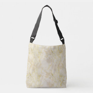 Bolsa Ajustável Creme Ripple Elegante e Dourado