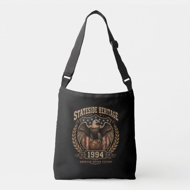 Bolsa Ajustável Crest do Futebol EUA Vintage 1994 (Frente)