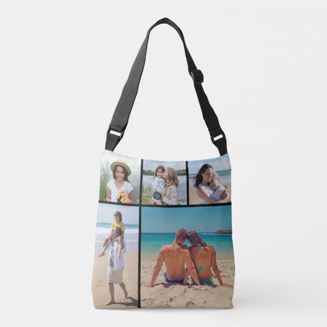 Bolsa Ajustável Crie sua própria colagem de fotos (Frente)